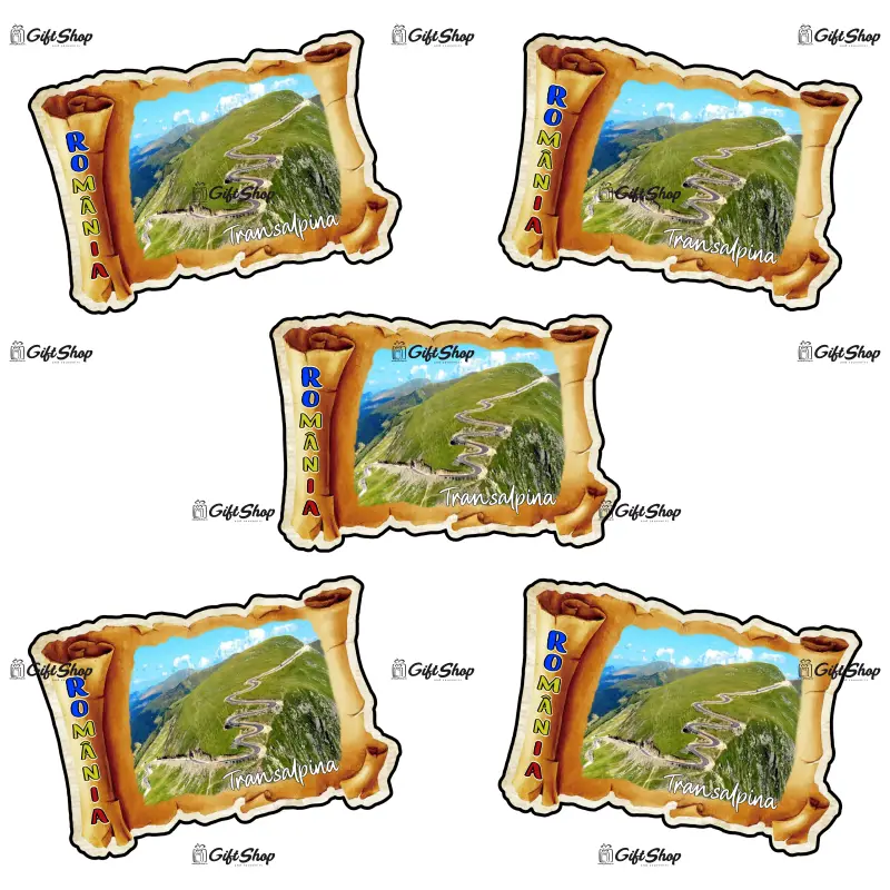 Magnet frigider, forma papirus, personalizat